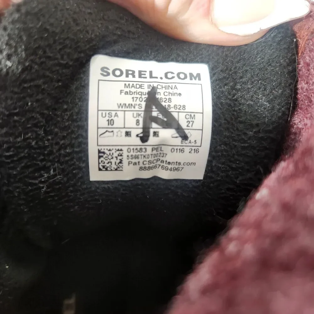 SOREL  Women's Slimpack II Lace SIZE 10  Waterproof Brown